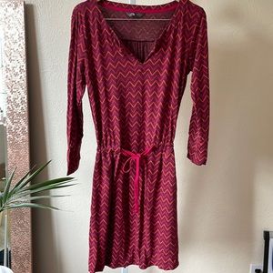 North Face pretty tie cotton tunic dress